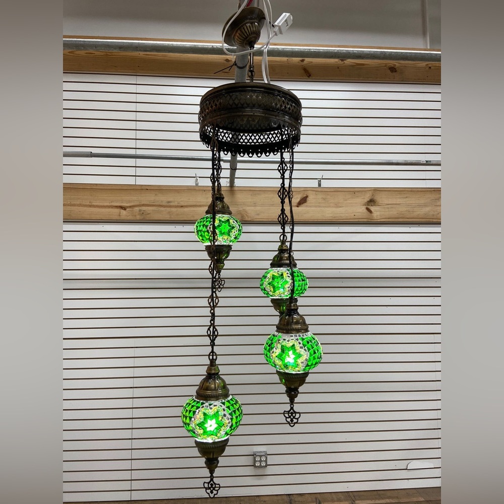 Turkish ceiling lamp 5 globes